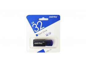 Флешка USB 2.0 Smartbuy 32GB Click Black-Blue (SB32GBCL-B)
