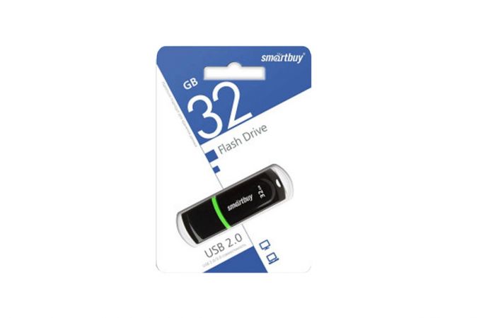 Флешка USB 2.0 Smartbuy 32GB Paean Black (SB32GBPN-K)