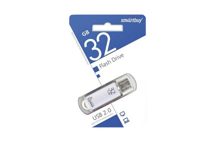 Флешка USB 2.0 Smartbuy 32GB V-Cut Blue (SB32GBVC-B)