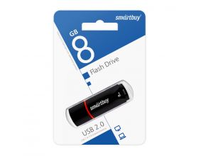Флешка USB 2.0 Smartbuy 8GB Crown Black (SB8GBCRW-K)