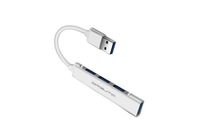 Разветвитель USB HUB Орбита OT-PCR17 USB 2.0 (4*USB) (серебристый)