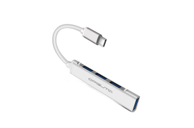 Разветвитель USB HUB Орбита OT-PCR18 TYPE-C (4*USB) (серебристый)