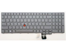 Клавиатура для ноутбука Lenovo ThinkPad P16 Gen 1/2 серая с подсветкой