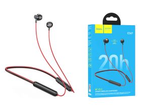 Наушники вакуумные беспроводные HOCO ES67 Perception sports BT earphones headset Bluetooth (красный)