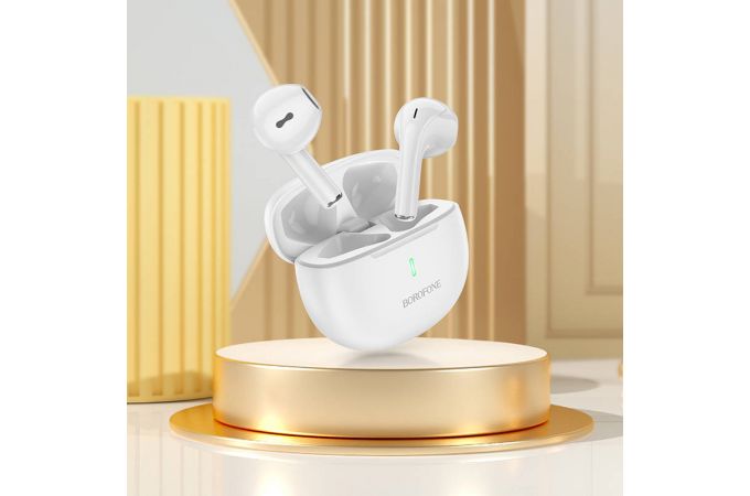 Наушники вакуумные беспроводные BOROFONE BW33 Handsome  true wireless BT headset Bluetooth (белый)