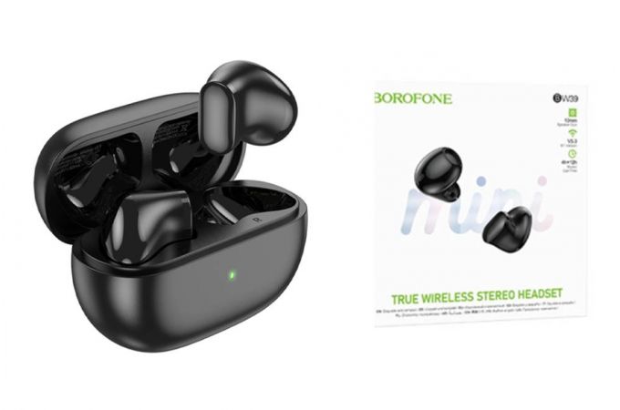 Наушники вакуумные беспроводные BOROFONE BW39 Enjoy true wireless BT headset Bluetooth (черный)