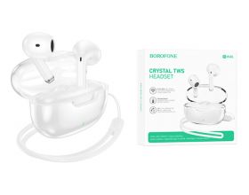 Наушники вакуумные беспроводные BOROFONE BW46 Ice flake  true wireless BT headset Bluetooth (белый)