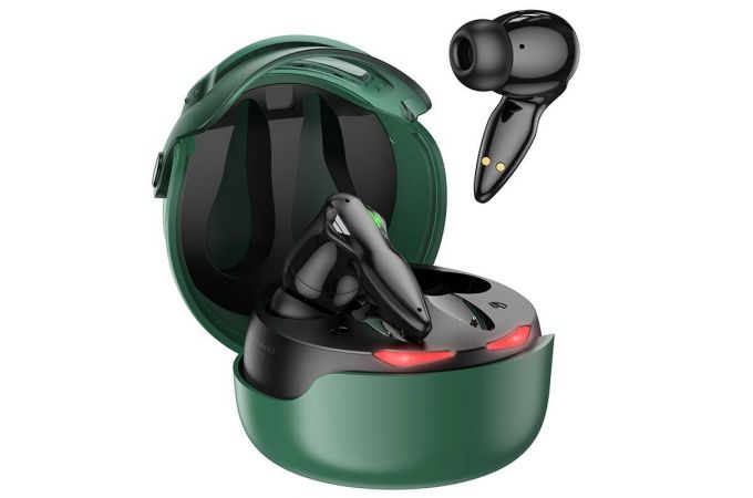 Наушники вакуумные беспроводные BOROFONE BW57 Mecha  true wireless BT headset Bluetooth (зеленый)