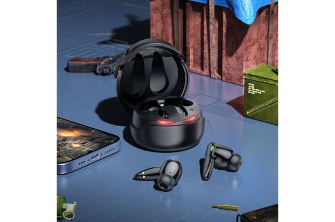 Наушники вакуумные беспроводные BOROFONE BW57 Mecha  true wireless BT headset Bluetooth (зеленый)