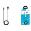 Кабель USB - Lightning HOCO X45, 2,4A (черный) 1м (LED индикатор)