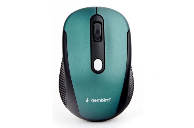 Мышь беспроводная Gembird MUSW-420-2 зеленый (черно-зеленый)