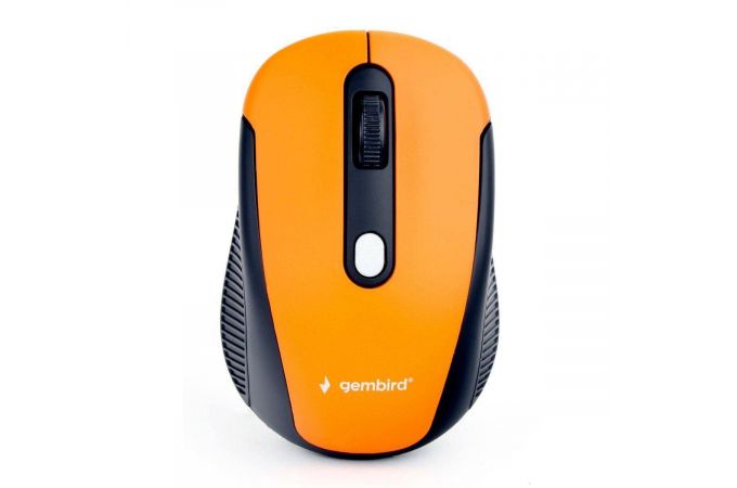 Мышь беспроводная Gembird MUSW-420-3 (черно-оранжевый)