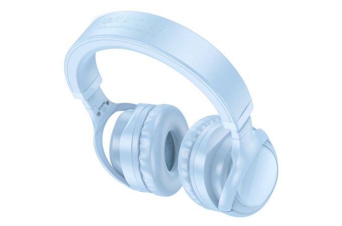 Наушники мониторные беспроводные HOCO W48 Focus BT headphones Bluetooth (синий)