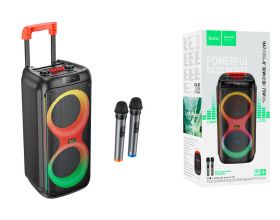 Активная напольная акустика HOCO HA7 Leader wireless dual-mic outdoor BT speaker (черный)