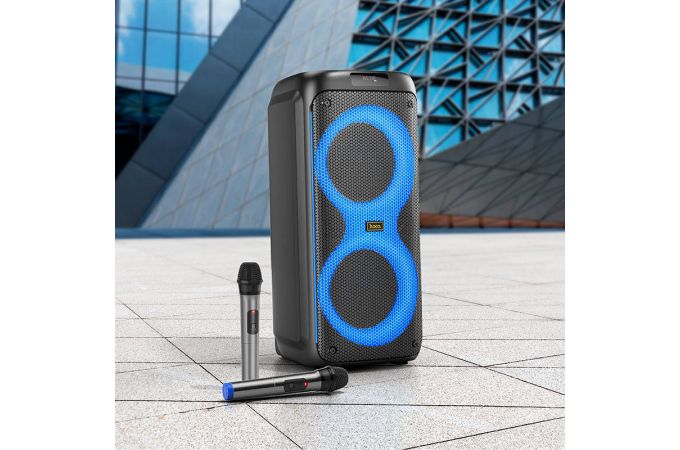 Активная напольная акустика HOCO HA7 Leader wireless dual-mic outdoor BT speaker (черный)