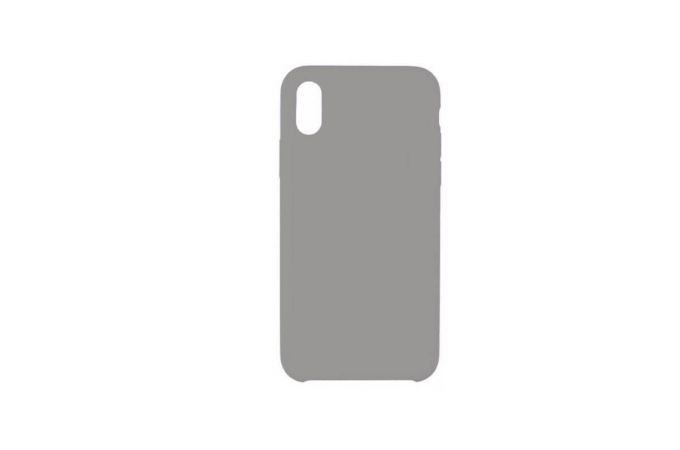 Чехол для iPhone ХS Max Silicone Case Soft Touch (серый) 23