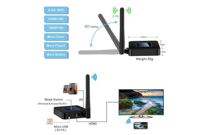 ТВ ресивер DVB-T2/C Орбита OT-DVB09 (WI-FI)
