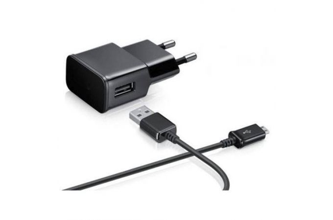 Сетевое зарядное устройство USB + кабель MicroUSB Орбита OT-APU09 5B, 2000mA (черный)