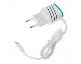 Сетевое зарядное устройство USB + кабель MicroUSB Орбита OT-APU13 5B, 2100mA (белый)