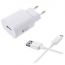 Сетевое зарядное устройство USB + кабель MicroUSB Орбита OT-APU15 5B, 2000mA (белый)