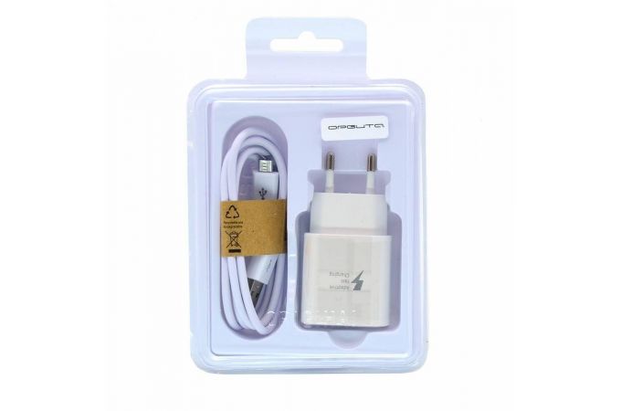 Сетевое зарядное устройство USB + кабель MicroUSB Орбита OT-APU15 5B, 2000mA (белый)