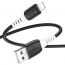 Кабель USB - Lightning HOCO X82, 2,4A (черный) 1м силиконовый