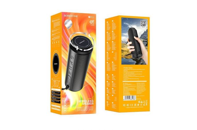 Портативная беспроводная колонка BOROFONE BR22 Черная BT (ABSOLUT)