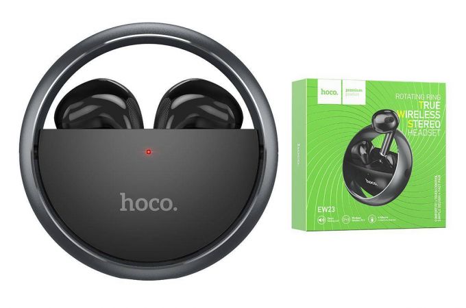 Наушники вакуумные беспроводные HOCO EW23 Canzone true wireless stereo headset Bluetooth (серый)