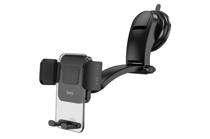 Держатель автомобильный для телефона HOCO CA118 Delicate press type center console In-car holder черный