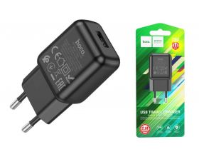 Сетевое зарядное устройство USB HOCO C96A (черный)