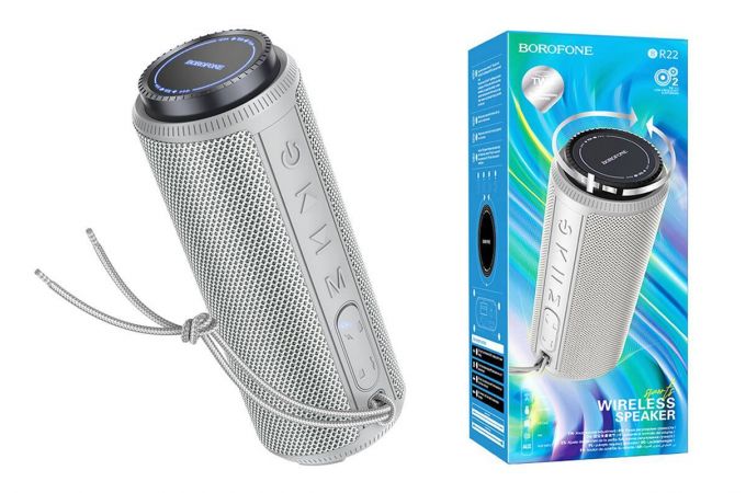 Портативная беспроводная колонка BOROFONE BR22 Sports BT (серый)