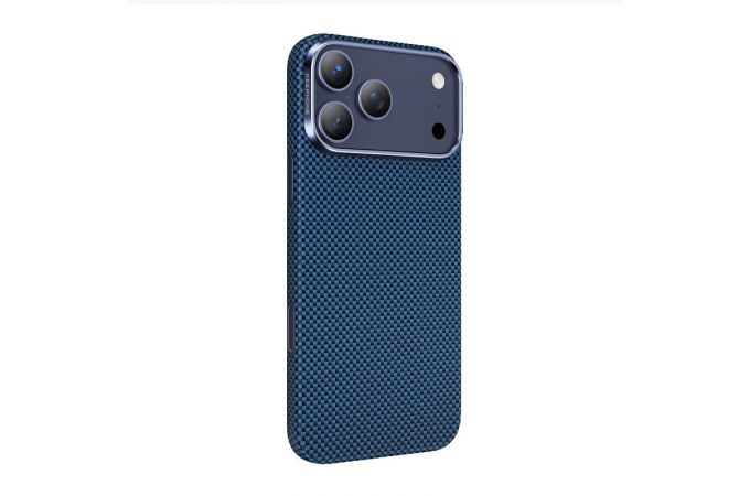 Чехол для iPhone 17 Pro Max KEEPHONE Kevlar Sweden (Синий)