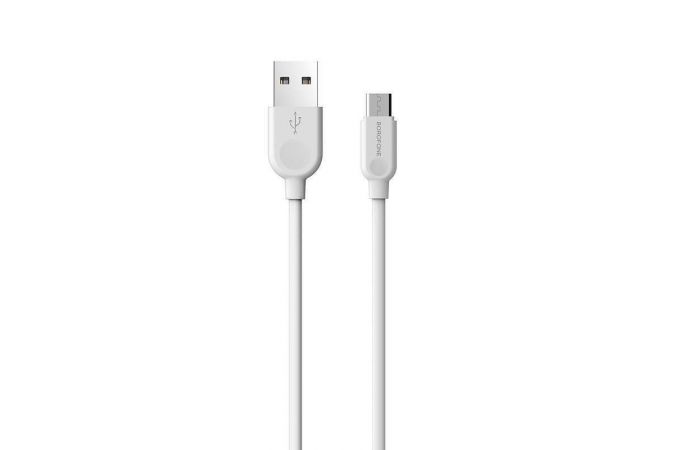 Кабель USB - MicroUSB BOROFONE BX14 2A (белый) 2м (LinkJet)