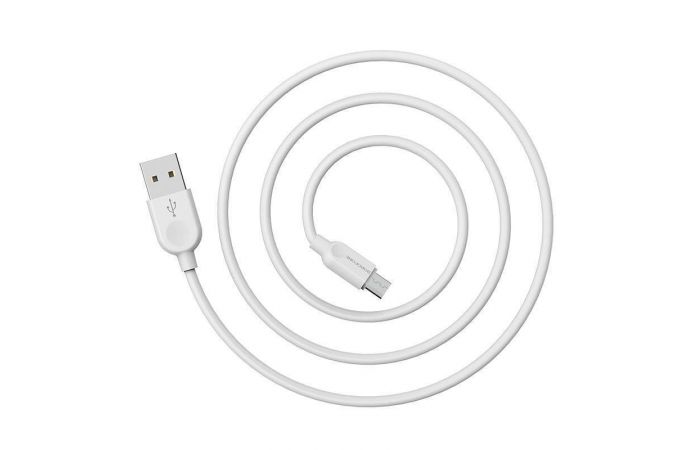 Кабель USB - MicroUSB BOROFONE BX14 2A (белый) 2м (LinkJet)