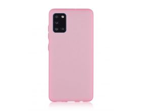 Чехол для Samsung A31 тонкий (розовый)