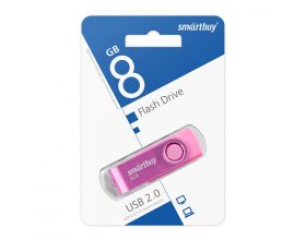 Флешка USB 2.0 SmartBuy 8GB Twist Pink (SB008GB2TWP)