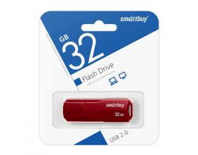 Флешка USB 2.0 SmartBuy CLUE Burgundy 32GB (SB32GBCLU-BG)