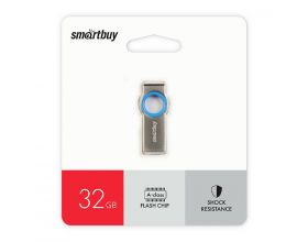 Флешка USB 2.0 Smartbuy MC2 Metal Blue 32GB (SB032GBMC2)