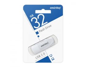 Флешка USB 2.0 SmartBuy Scout White 32GB (SB032GB2SCW)