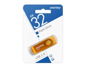 Флешка USB 2.0 SmartBuy Twist Yellow 32GB (SB032GB2TWY)