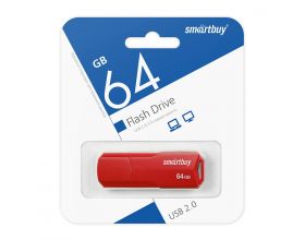 Флешка USB 2.0 SmartBuy CLUE Red 64GB (SB64GBCLU-R)