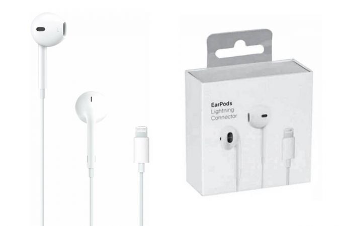 Наушники проводные Apple EarPods pencil Lightning (Белый)