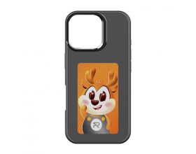 Чехол для телефона CREATIVE CASE 106 PRO Phone 16 Pro  картинка меняется программно, (Черный)