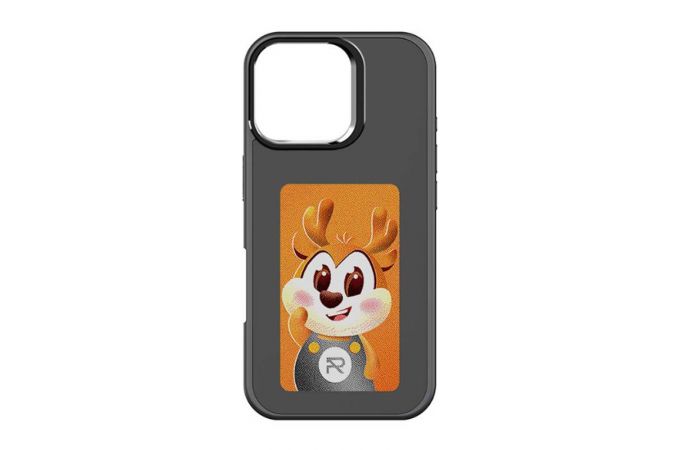 Чехол для телефона CREATIVE CASE 106 PRO Phone 16 Pro  картинка меняется программно, (Черный)