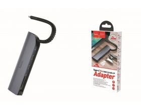 Разветвитель USB HUB Type-C (M) --> 3 USB3.0 (F) + SD (F) + TF (F) HOCO HB17