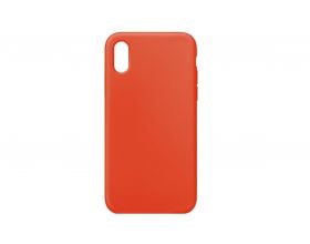 Чехол для iPhone ХR Silicone Case Soft Touch (красно-оранжевый) версия 2