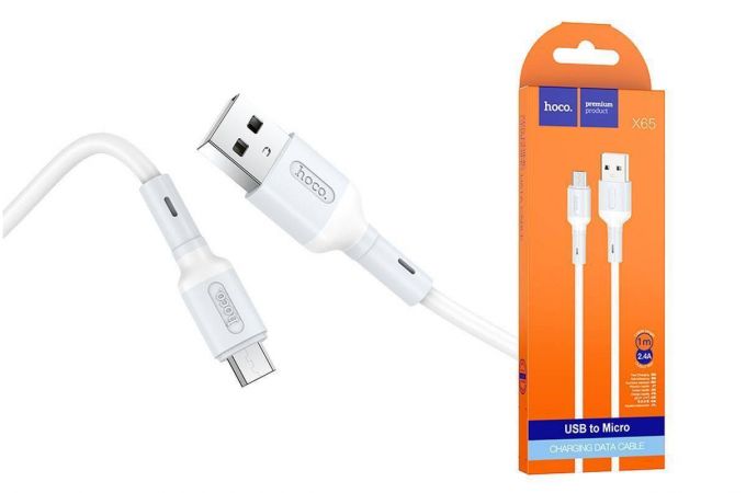Кабель USB - MicroUSB HOCO X65 Prime (белый) 1м