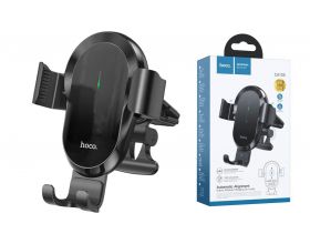 Держатель автомобильный для телефона HOCO CA105 Guide three-axis wireless charging car holder черный