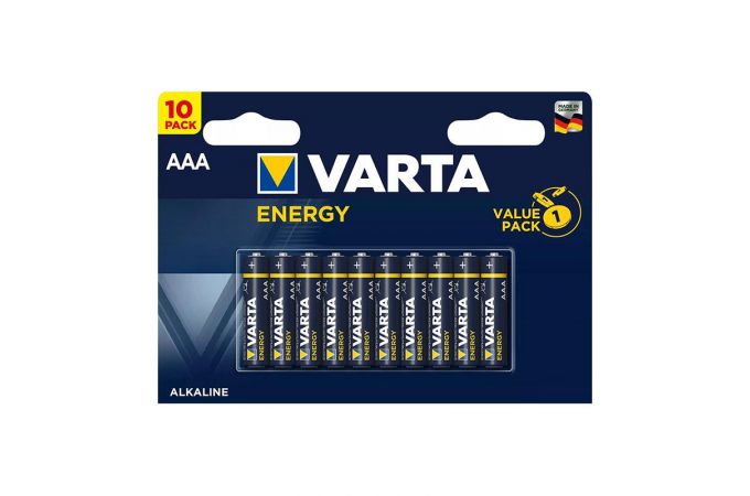 Батарейка алкалиновая VARTA ENERGY 4103 LR03 AAA/10BL (цена за блистер 10 шт)