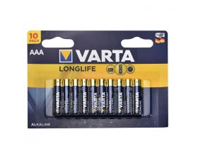 Батарейка алкалиновая VARTA LONGLIFE 4103 LR03 AAA/10BL (цена за блистер 10 шт)